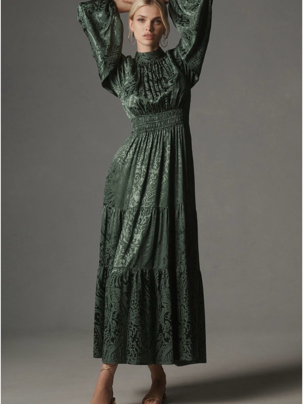Anthropologist Somerset Maxi Dress Mock Neck edition
